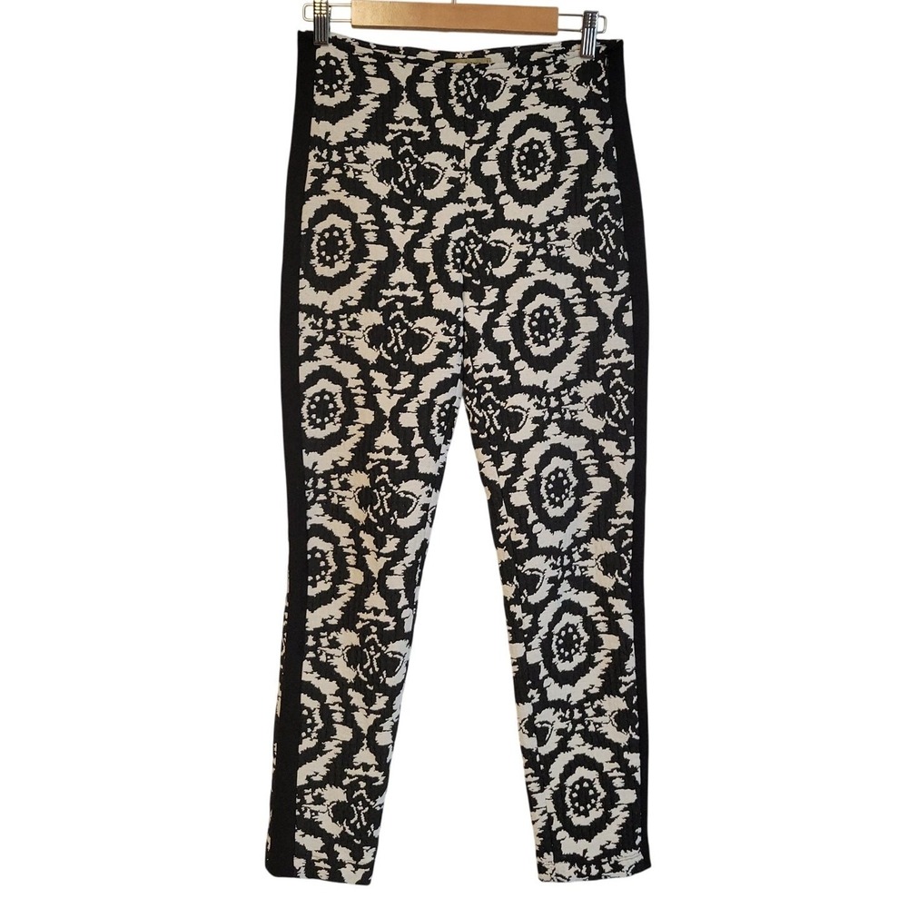 Bandolera Ikat Brocade Pants‎ Womens Indie Artsy Whimsigoth Black White EU36 US6